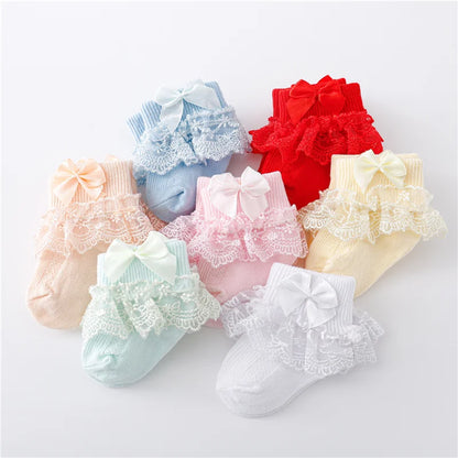 Cotton Lace Infant Girls Sock