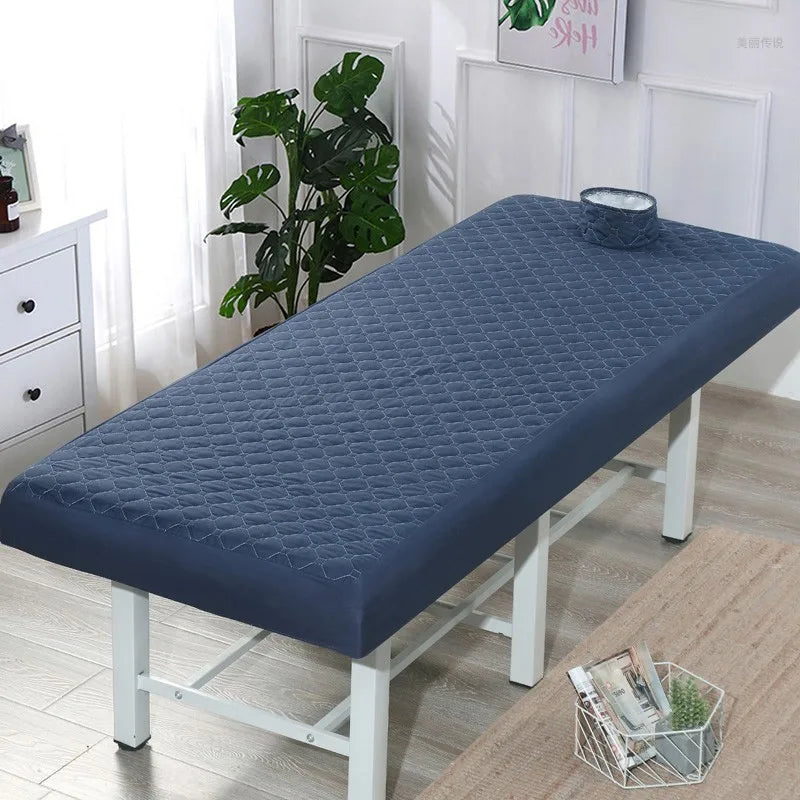 Massage Bed Fitted Sheet | Open Hole Beauty Bedspread