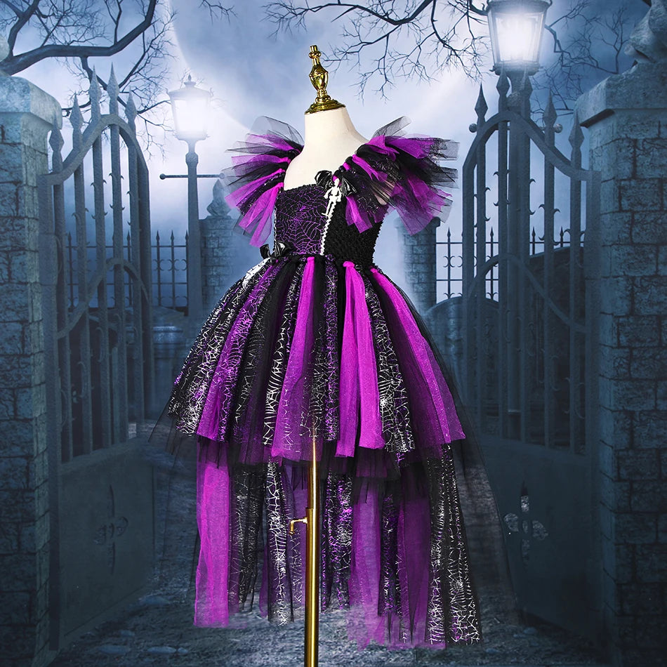 Disney Witch Costume for Girls | Purple Maleficent Deluxe Dress