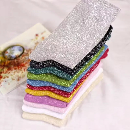 Korean Fashion Gold & Silver Knitted Women's Summer Socks Series 1