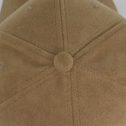 Solid Suede Retro Baseball Caps