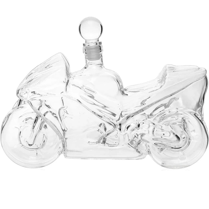 Motorcycle Gift Decanter for Wine &amp; Whiskey – 750ml Spirits Gift