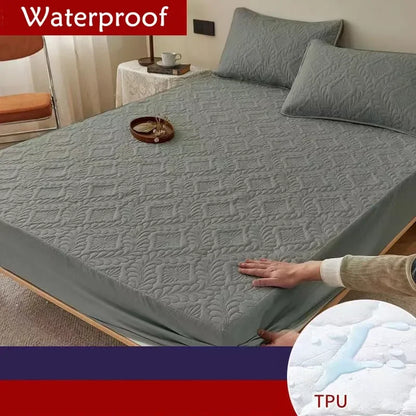 Quilted King Mattress Protector | Waterproof Fitted Sheet, Breathable & Soft