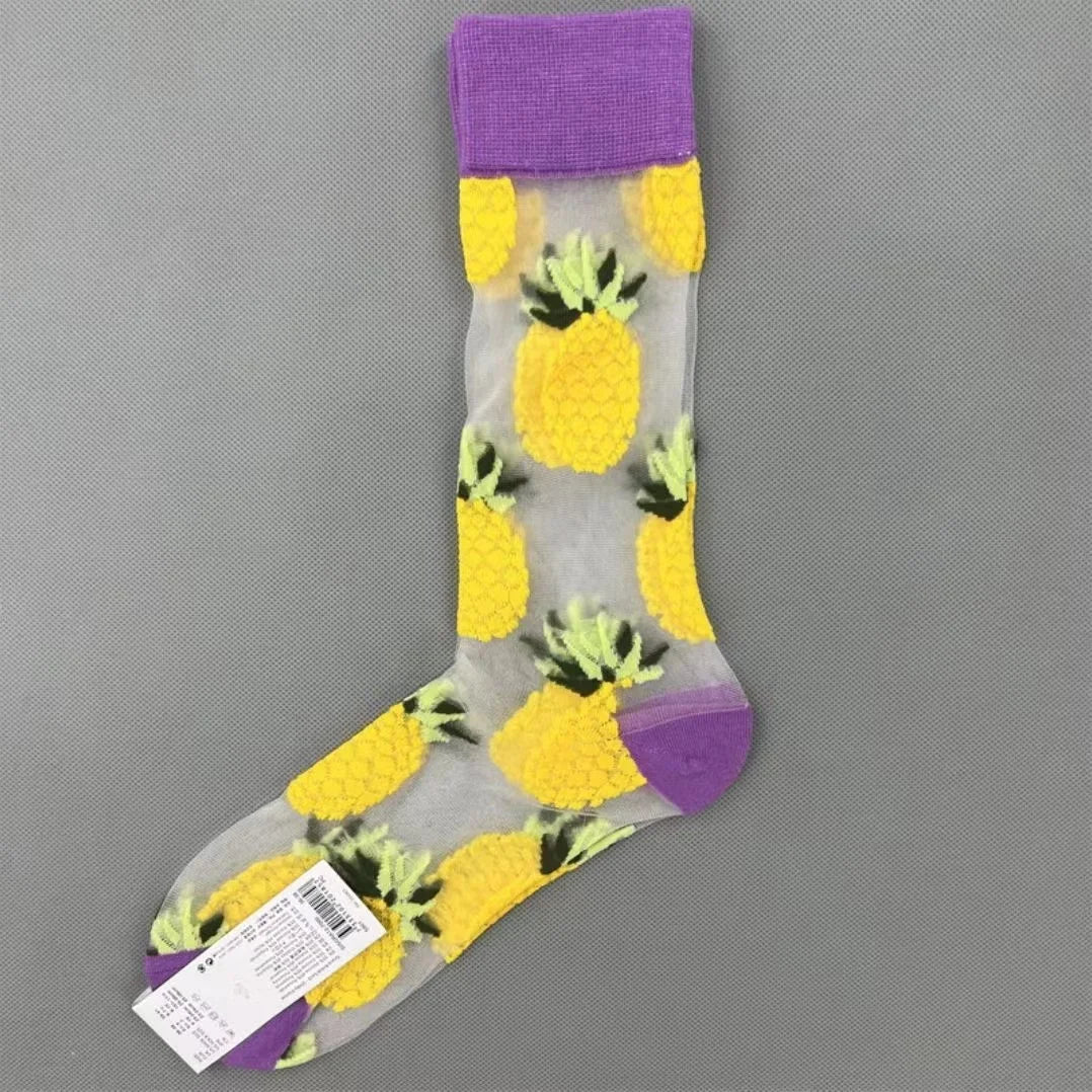 Bloom Mesh Women's Embroidered Crew Socks Series 1