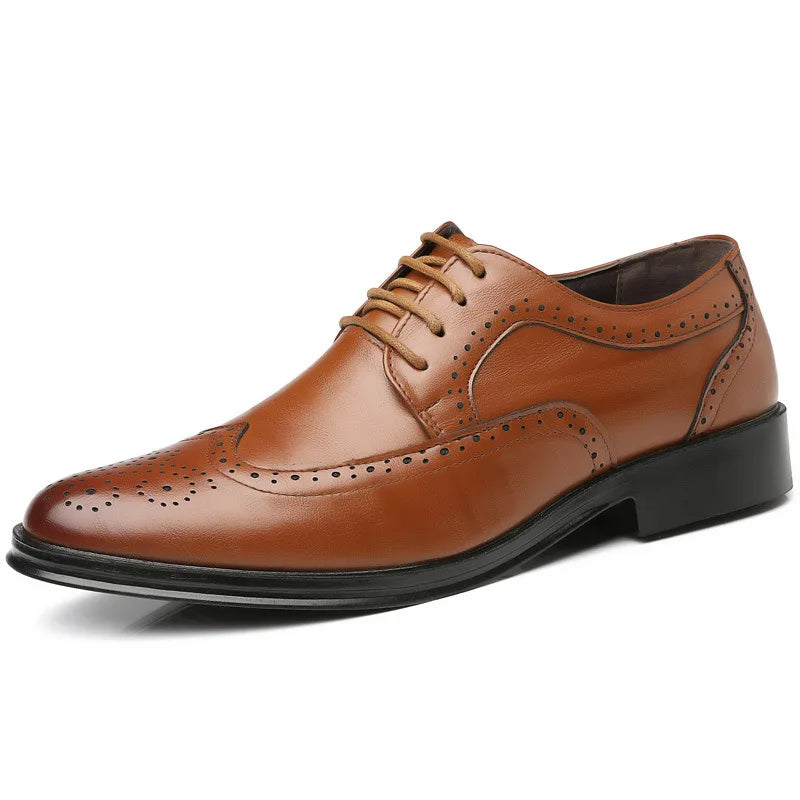 Handcrafted Men's Genuine Calfskin Oxford Shoes