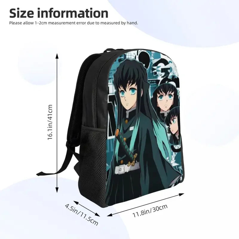 Customized Muichiro Tokito Demon Slayer Poster Backpack