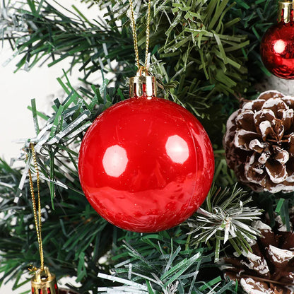 Colorful Christmas Tree Ball Ornaments – 40/42/44 Pack Electroplating Pendants