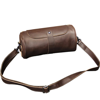 Crazy Horse PU Leather Men’s Crossbody Bag | Small Messenger Bag