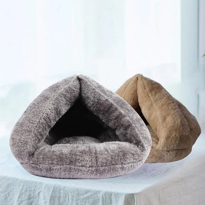 Winter Plush Dog Bed