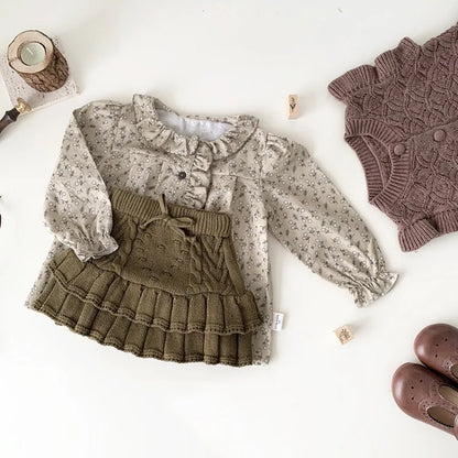 Knitting Skirt for Girls | Cute Winter Outfit for Kids