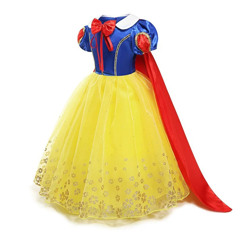 Deluxe Princess Snow White Gown with Cape