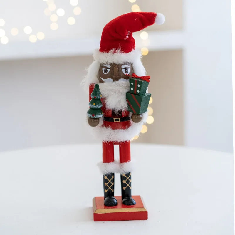 Wooden Nutcracker Elf Christmas Ornament