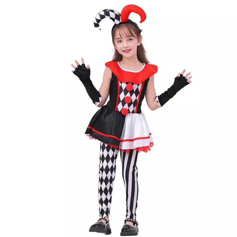 Sydanne Kids Clown Skirt Dress Set