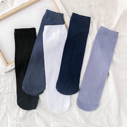 10 pairs Thin Stripes Bamboo Fiber Socks for Men