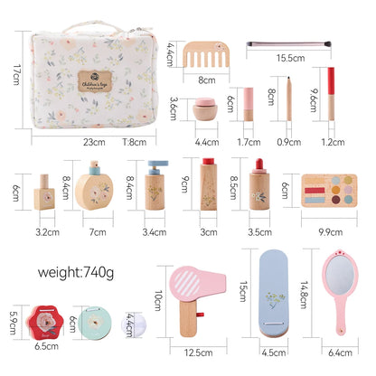 Wooden Pretend Play Makeup Set for Girls