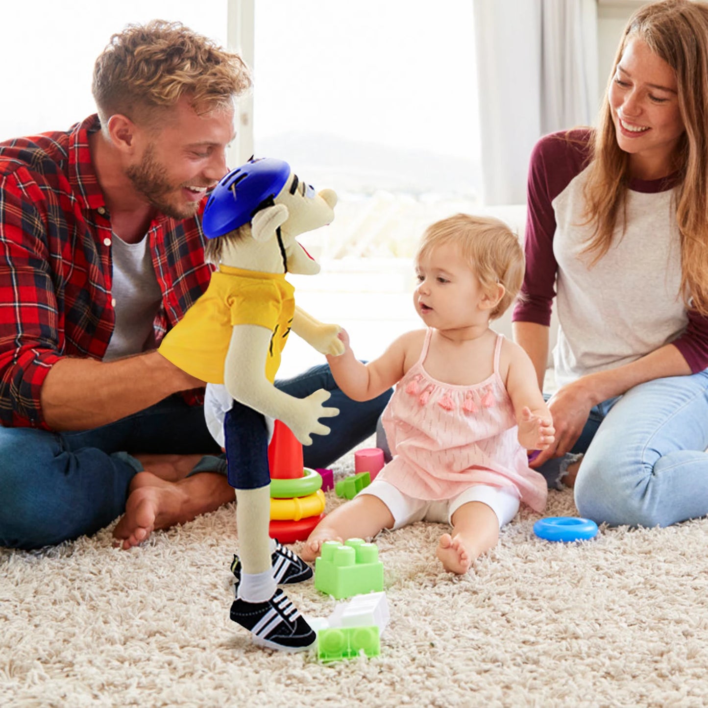 Large Jeffy Boy Hand Puppet