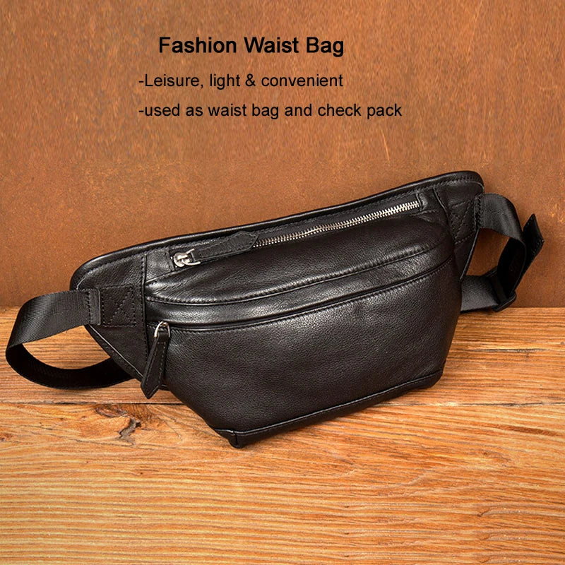 Men’s Genuine Leather Waist Bag