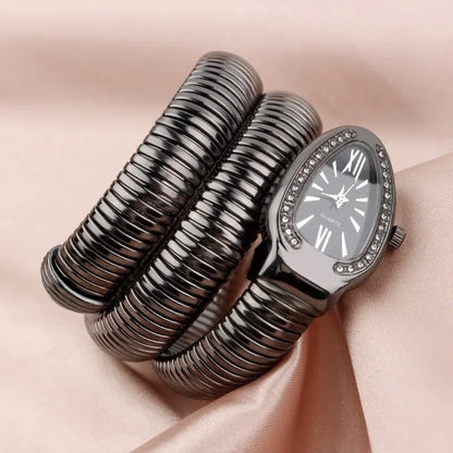 Snake Shaped Luxury Women's Bracelet Watch