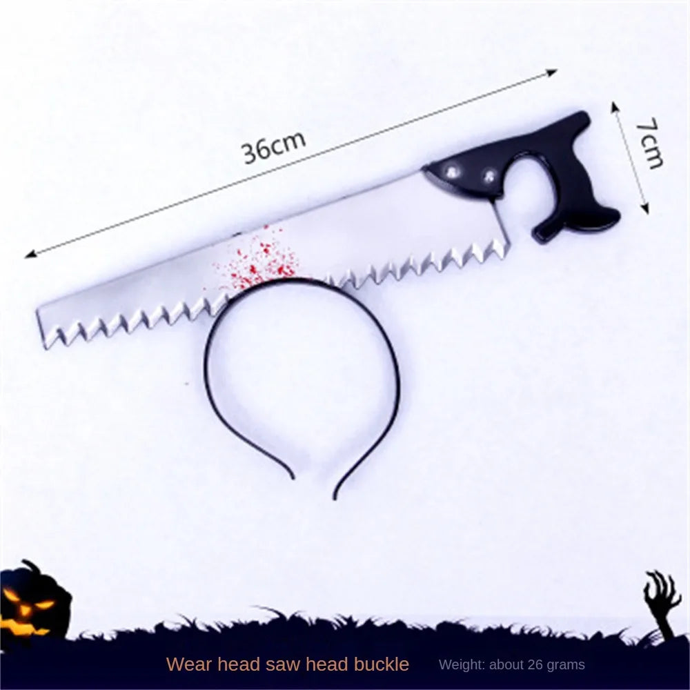 Horror Headband | Knife, Scissors & Syringe Props