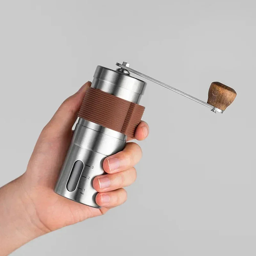 Premium Stainless Steel Manual Coffee Grinder with Scale