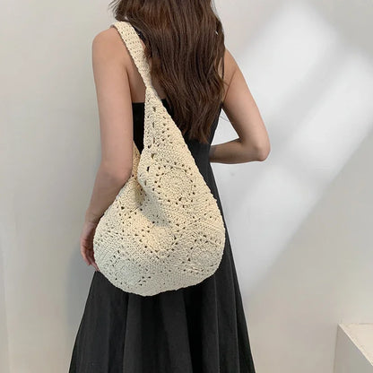 Straw Woven Hollow Out Shoulder Bags