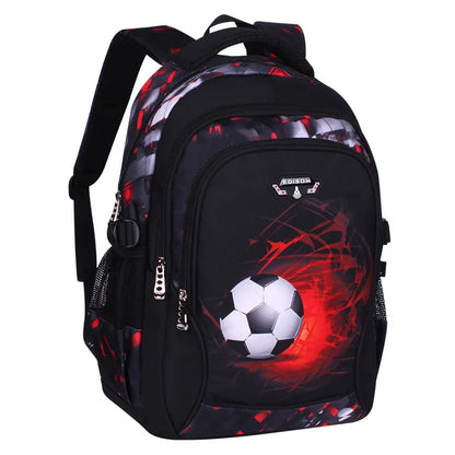 Printing Football Schoolbag | Anime Backpack for Kids