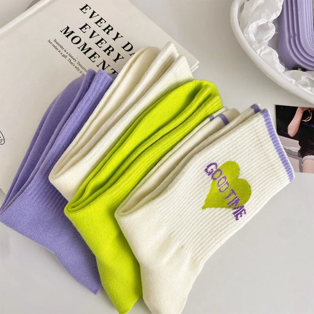 Korean Style Women Socks (3 pairs)