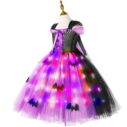 LED Light Up Witch Costume for Girls