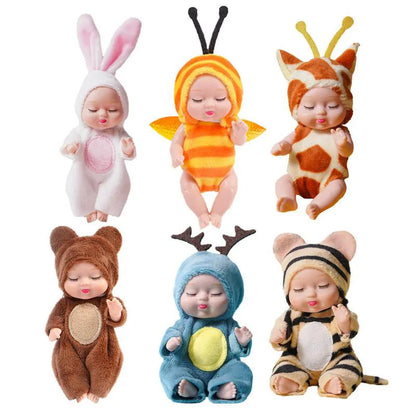 11cm Mini Cute Sleeping Princess Reborn Doll - Toy for Kids