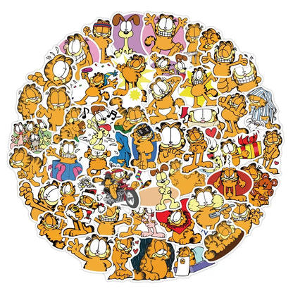 Garfield Cartoon Stickers | Cute Graffiti Waterproof Decals