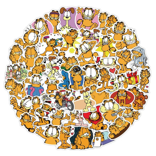 Garfield Cartoon Stickers | Cute Graffiti Waterproof Decals