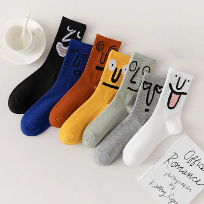 Fashion Art Graffiti Crew Socks for Men - Pack of 2