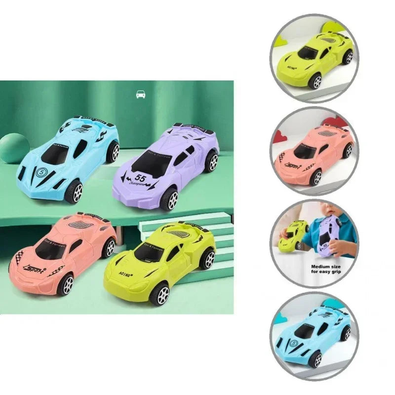 Durable Pull-Back Inertia Racing Cars for Kids