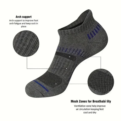 Men's Cushioned Ankle Socks - Comfortable & Durable Athletic Socks