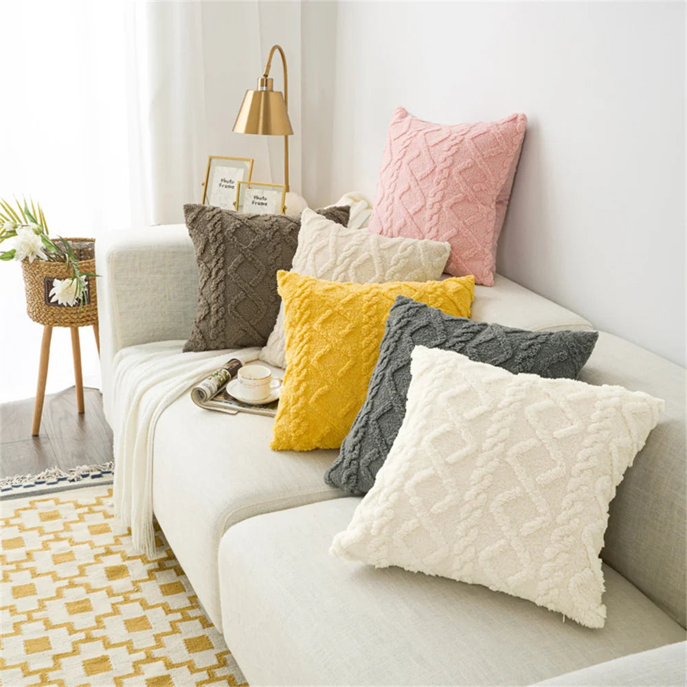 Solid Couch Cushion Cover for Home Decor