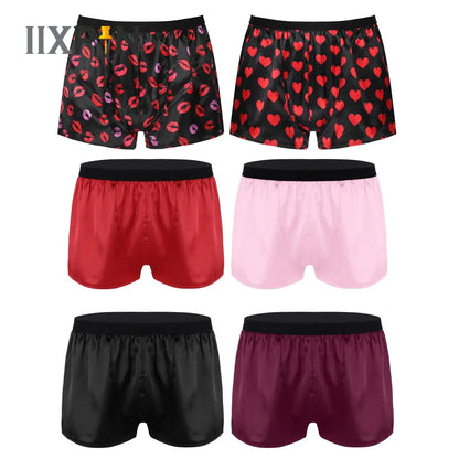 Men's Satin Boxer Shorts