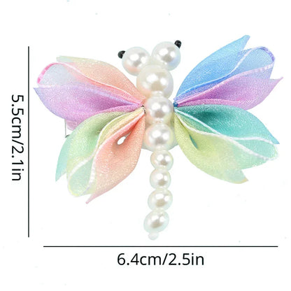 2 pcs Cute Pearl Butterfly Hair Clips for Girls – Chic