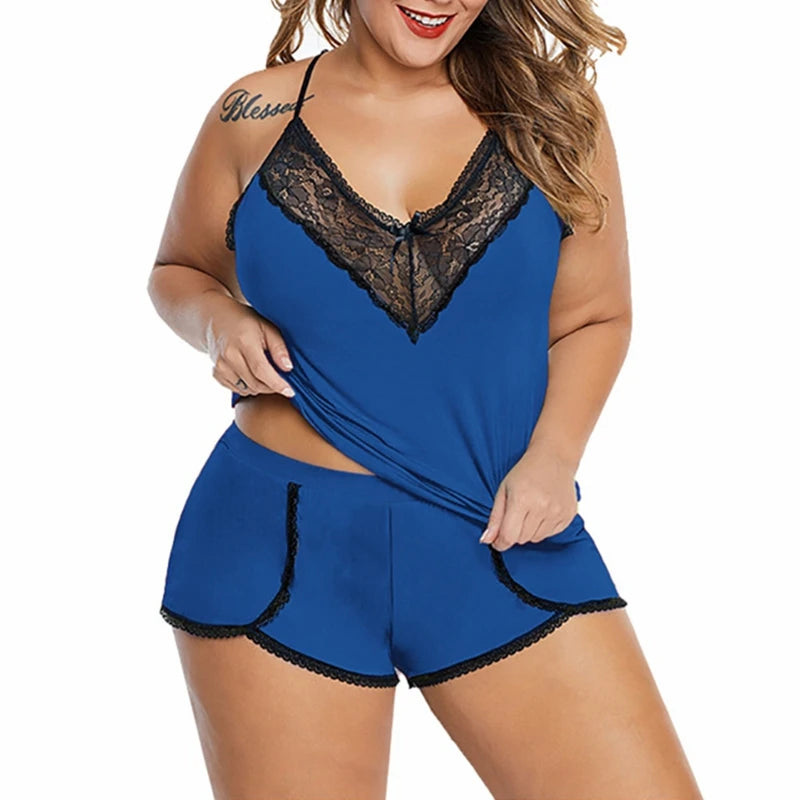 Women's Plus Size Lace Sleepwear