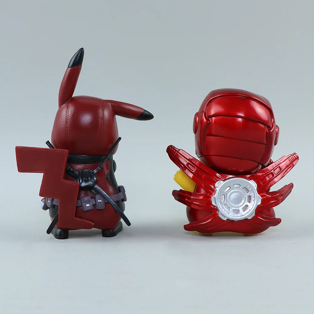 Pikachu in Deadpool and Iron Man Costume