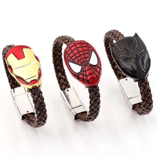 Kids Marvel Bracelet | Spiderman, Iron Man & Black Panther