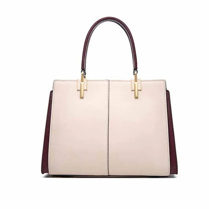 Leather Women's Bag | Trendy Embroidery Shoulder & Tote Handbag