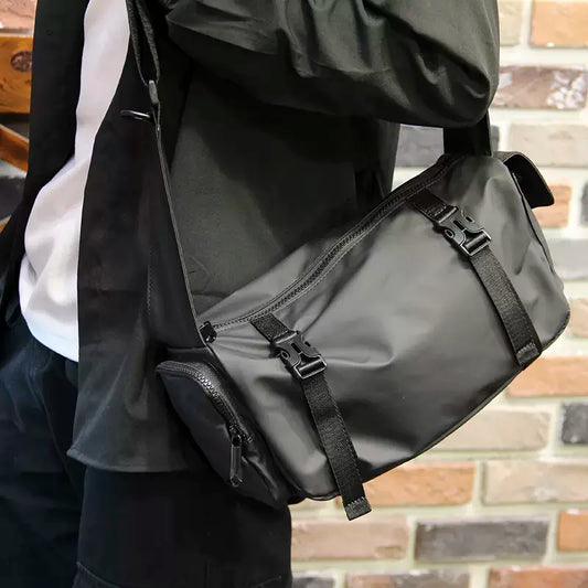 Men's Casual Crossbody Cylinder Bag