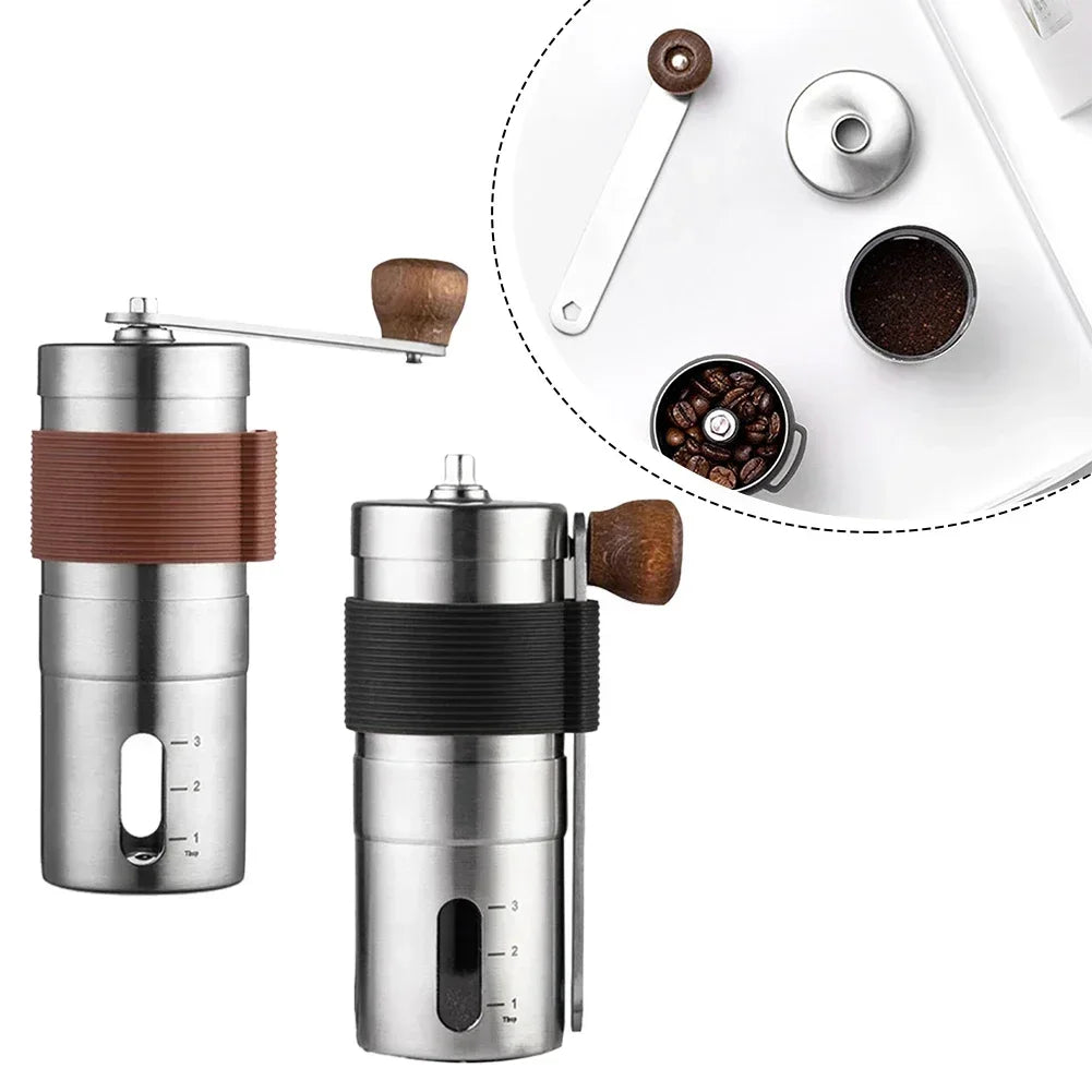 Premium Stainless Steel Manual Coffee Grinder with Scale