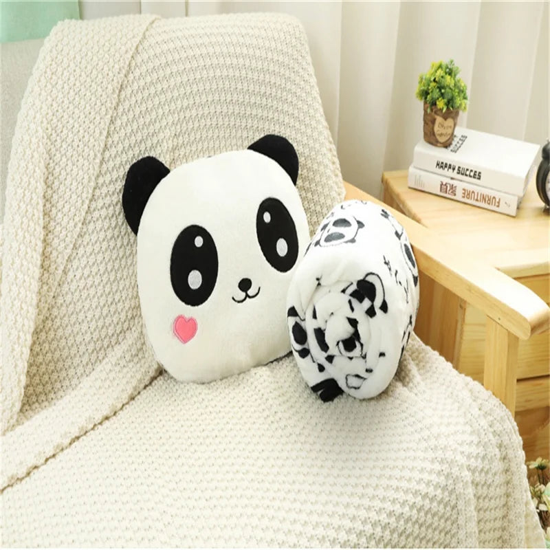 Panda Dundun Nap Pillow Blanket