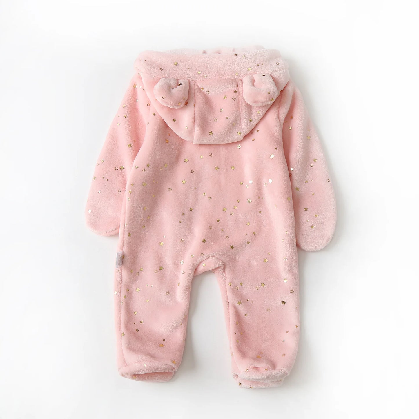 Newborn Baby Overalls - Plus Velvet Hooded Rompers