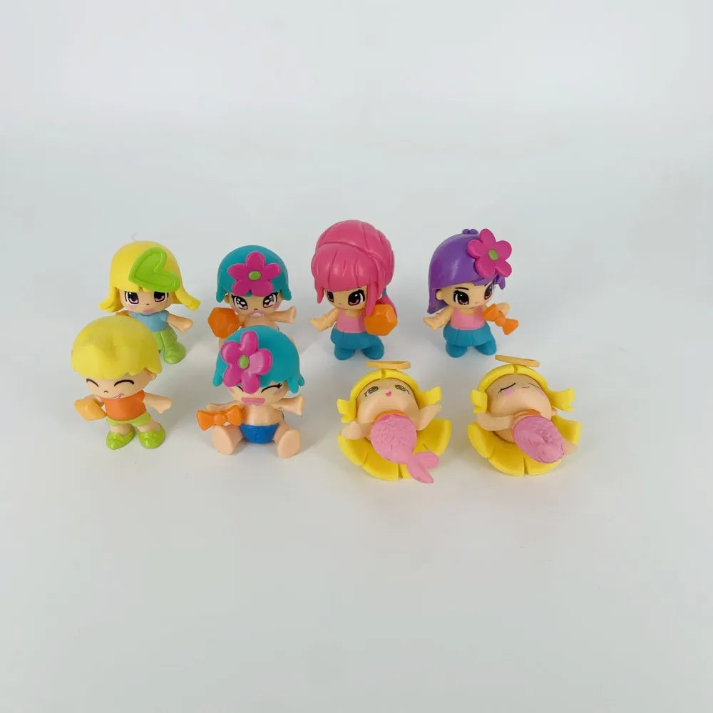 Pinypon Dolls Set – 1 Doubleface Girl + 1 Little Baby Action Figure