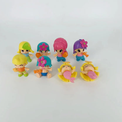 Pinypon Dolls Set – 1 Doubleface Girl + 1 Little Baby Action Figure