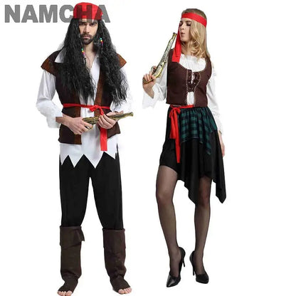 Adult Pirate Costume - Captain Jack Sparrow Cosplay