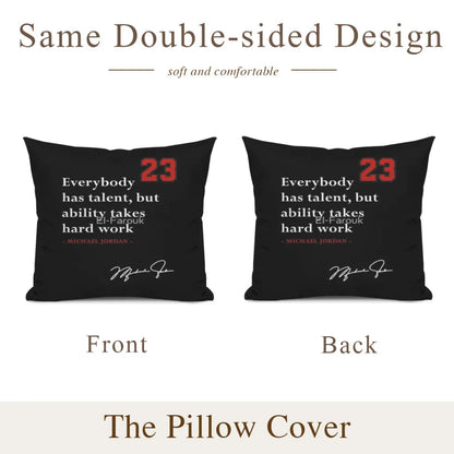 Michael Jordan Quote Pillow Cushion Case | 45x45cm Dakimakura Cover & Decorative Sleeping Pillow