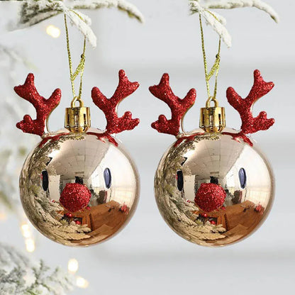 Elk Christmas Balls Ornaments – Bauble Pendant for Tree Decor